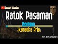 Ratok Pasaman Karaoke Beniqno Nada Pria Joget Minang Karaoke Minang