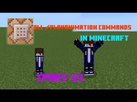 All /playanimation Commands in Minecraft bedrock [Part-2]