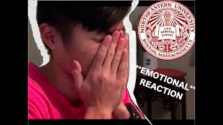 Northeastern University Early Decision Reaction Video!! TOP CHOICE SCHOOL! *Emotional*