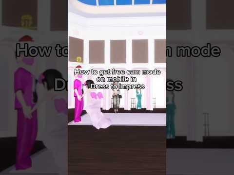 How to get free cam mode on mobile in dress to impress  Dress to impress Roblox