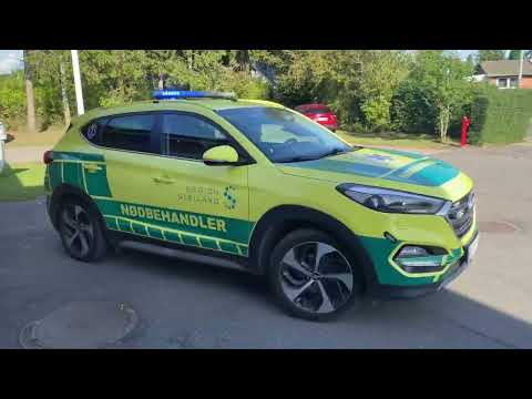 Nødbehandler afgår til tur i Dianalund, Slagelse Brand & Redning st.Sorø