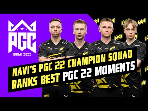 NAVI's PGC 22 Champion Squad Ranks Best PGC 22 Moments 🏆🔥