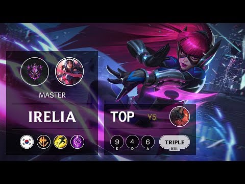Irelia Top vs Aatrox - KR Master Patch 9.15