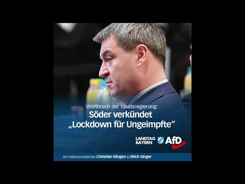 Wortbruch der Staatsregierung: Söder verkündet „Lockdown für Ungeimpfte“