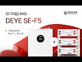 Video review Deye SE-F5 Pro-C
