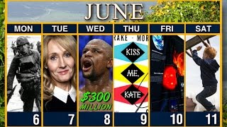 Calendar: Week of June 6