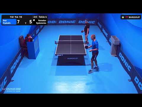 18:00 Ihor Trydukh - Yaroslav Sydorenko 06.10.2023 TT Euro.Cup Ukraine Professional. TABLE 4