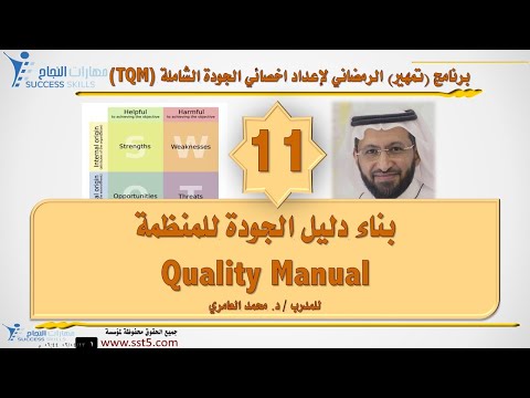 بناء دليل الجودة للمنظمة Quality Manual مع د. محمد العامري