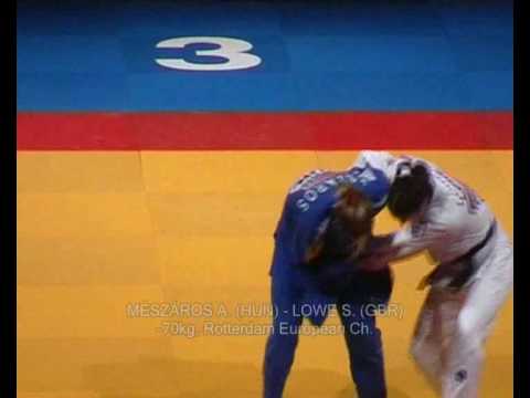 Judo ECh MÉSZÁROS Anett (HUN) - LOWE S. (GBR) - 2005 Rotterdam -70kg 柔道
