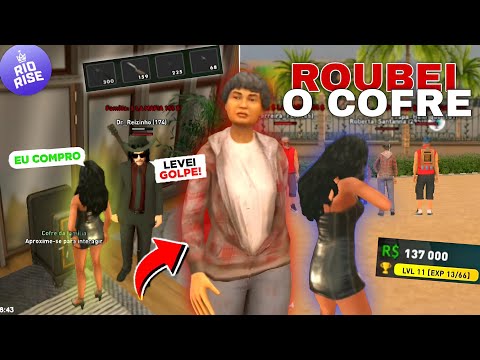Roubei o COFRE Da FAMÍLIA No Rio Rise Roleplay (LUCREI DEMAIS🤑💰)