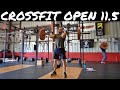 CrossFit Open 11.5 Workout: AMRAP 20min - 5 Cleans, 10 Toes to Bar, 15 Wall Ball Shots