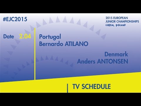 B.Atilano(POR) VS. A.Antonsen(DEN) #EJC2015 Lubin, Poland