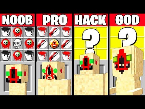 Minecraft Battle: SCP-173 MUTANT CRAFTING CHALLENGE - NOOB vs PRO vs HACKER vs GOD ~ Funny Animation