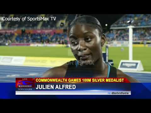 Julien Alfred Does Saint Lucia Proud At Commonwealth Games