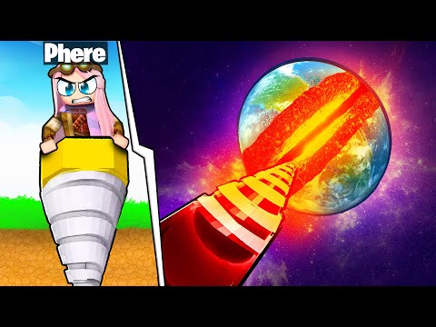 MI POTENZIO PER SCAVARE FINO AL PIANETA TERRA SU ROBLOX!