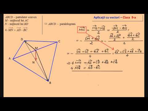 Aplicatii cu vectori (clasa a IX-a)