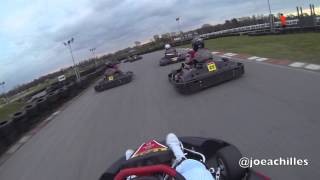 preview picture of video 'Daytona Sandown Park Esher D-Max Arrive & Drive - Lapping 15 karts in one lap - 29-03-13 HD'