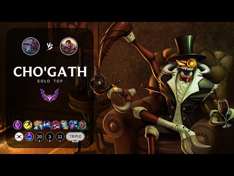 Cho'Gath Top vs Jayce - KR Master Patch 14.8
