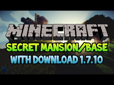 Minecraft: Secret Mansion/Base - 20+ Rooms, Farms, Parkour and MORE! 1.7.10 (Download)