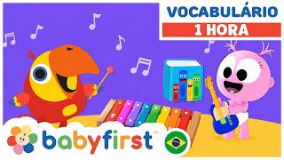 Larry Aprende Palavras com Instrumentos Musicais | Vídeo Educativo para Bebês | BabyFirst
