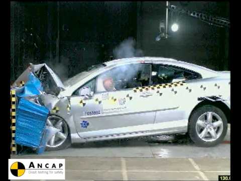 Peugeot 407 Coupe 2006 ANCAP Crash Test (5 stars)