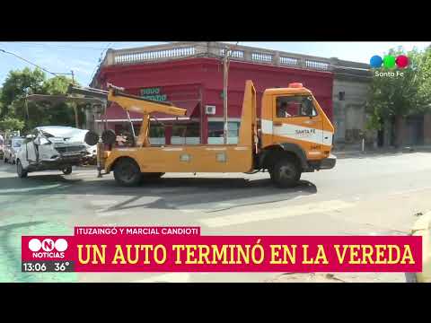 Accidente de tránsito en Ituzaingó y Marcial Candioti