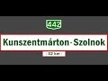 442 Es Főút Road 442 Kunszentmárton Szolnok Sept 28 2016