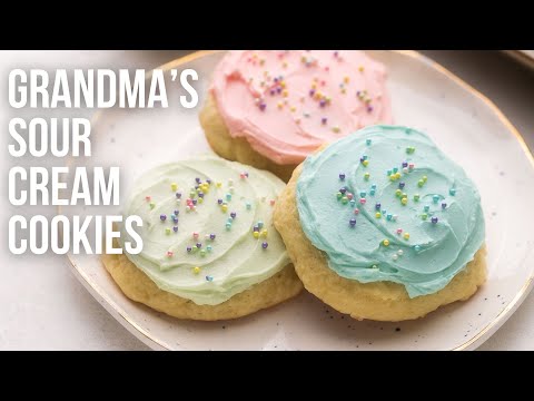 Grandma's Sour Cream Sugar Cookies l The Recipe Rebel