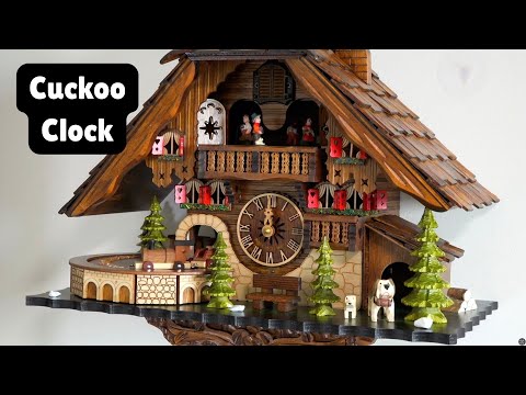Black Forest Cuckoo Clock with Moving Train - Timeless Holiday Gift
