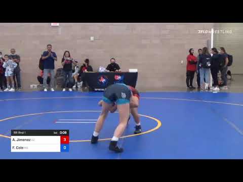 49 Kg Rr Rnd 1 - Audrey Jimenez, AZ Vs Faith Cole, MO