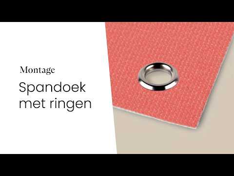 Spandoek met ringen