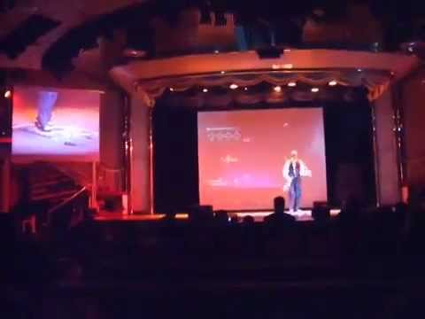 Juggling while beating hardest DDR level on Holland America