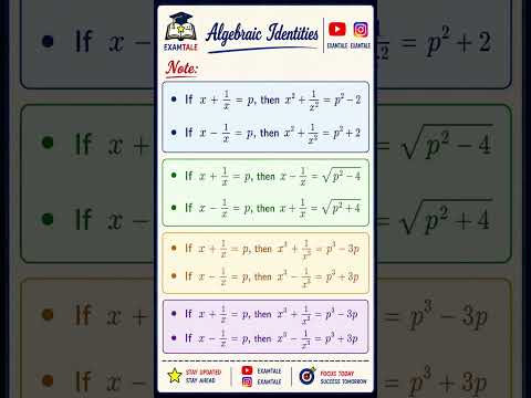 99% SSC Aspirants Forget These Algebraic Identities! 😱 #ssccgl #maths #ssccgl2026 #ssc #examtale