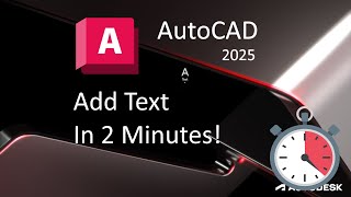 Add TEXT in 2 Minutes! - AutoCAD