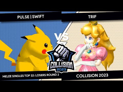 Collision 2023 - Pulse Swift (Pikachu) VS Trif (Peach) - Melee Singles Top 32 - Losers Round 2