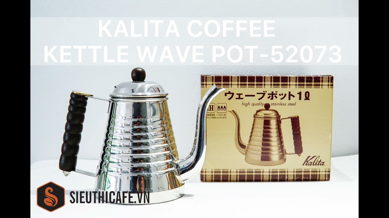 Ấm Rót Kalita 1000ml Tay Cầm Gỗ