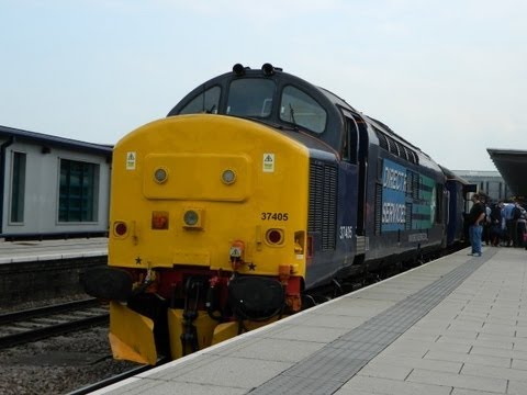 37405 TnT 37425 on 1K02 / 1K05 Crewe - Derby "Wedgex" 25/08/2013