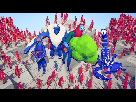 4x SUPER GIANTS 🔥 vs ⚔️ 200x EVERY MELEE UNITS ARMY / Totally Accurate Battle Simulator ( TABS )