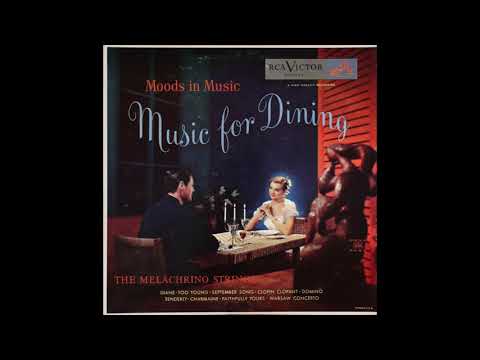 The Melachrino Strings  - Music For Dining -  RCA Victor 45 rpm -  1952