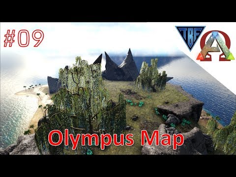 Olympus Map! E09 - Ark Survival Evolved -New Island Gigantopithecus taming, and Pelagornis Fishing!