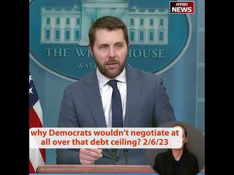 why Democrats wouldn’t negotiate at all over that debt ceiling?