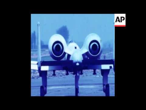 UPITN 12 10 76 USAF A-10 THUNDERBOLT II CLOSE AIR SUPPORT AIRCRAFT INSPECTED IN BRUSSELS