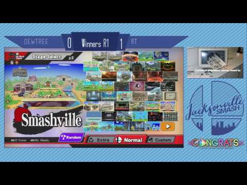 Jax Smash Weekly 3/9 - DewTree(Diddy Kong/Zelda) Vs BT(Cpt. Falcon) - Wii U Winners R1