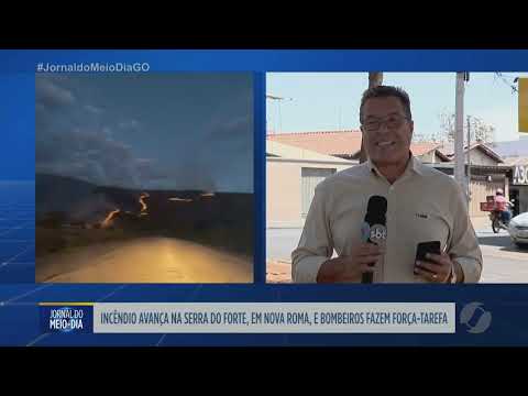 Incêndio na Serra do Forte, em Nova Roma