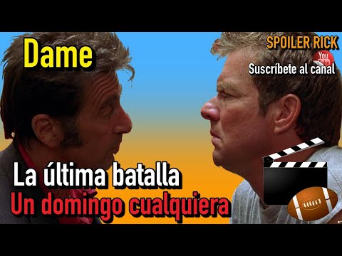 Un domingo cualquiera 🏈👦🏻🧑🏿‍🦱👱🏼‍♀️ Convencer al líder para una temporada más Al Pacino Dennis Quaid