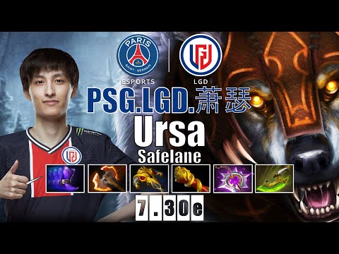 Ursa Safelane | PSG.LGD.Ame | AME 19 KILLS SUPER HARD GAME COMEBACK | 7.30e Gameplay Highlights