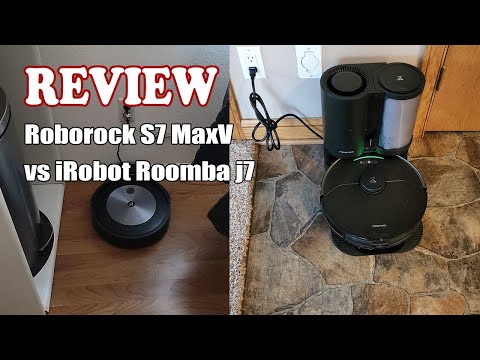 Review Roborock S7 MaxV vs iRobot Roomba j7 Robot Vacuum 2023