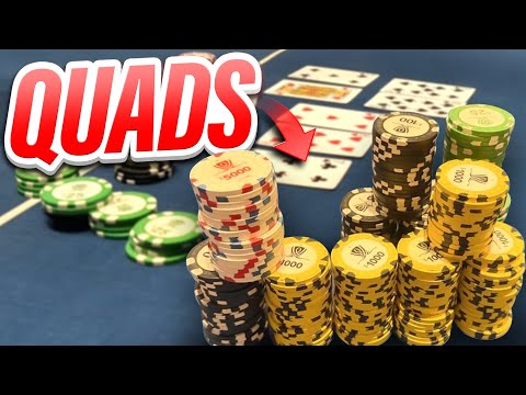QUADS In A $165,000 POT! (Insane Hand)