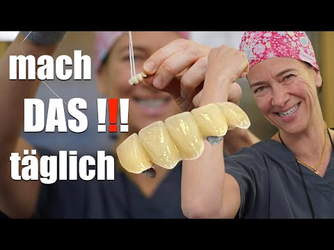 Zahnbrücken RICHTIG pflegen, LIVE Anleitung