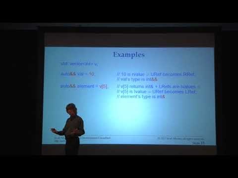 C++ and Beyond 2012: Scott Meyers - Universal References in C++11